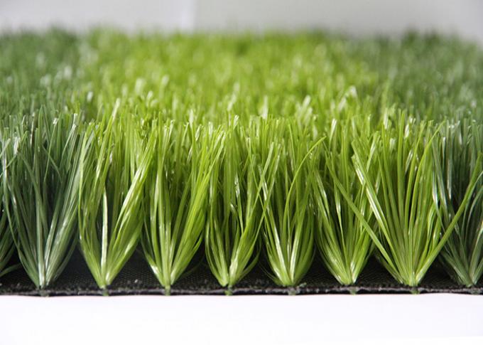 50mm二重SpinedのサッカーのPEの物質的な人工的な草の二色の優秀で永続的な無光沢の出現 0