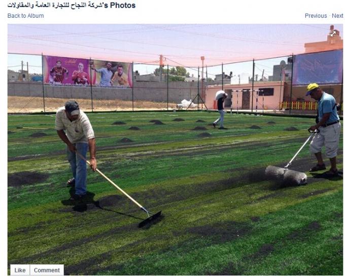 環境に優しい耐久の偽の泥炭の運動場のサッカーの総合的な草 1