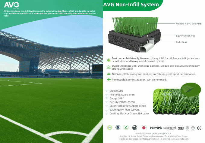 総合的なサッカーの緑の人工的な草の床の環境の友好的 0