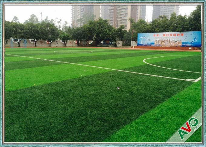 単繊維のPEのフットボールの人工的な泥炭の反紫外線サッカーの合成物質の草 0
