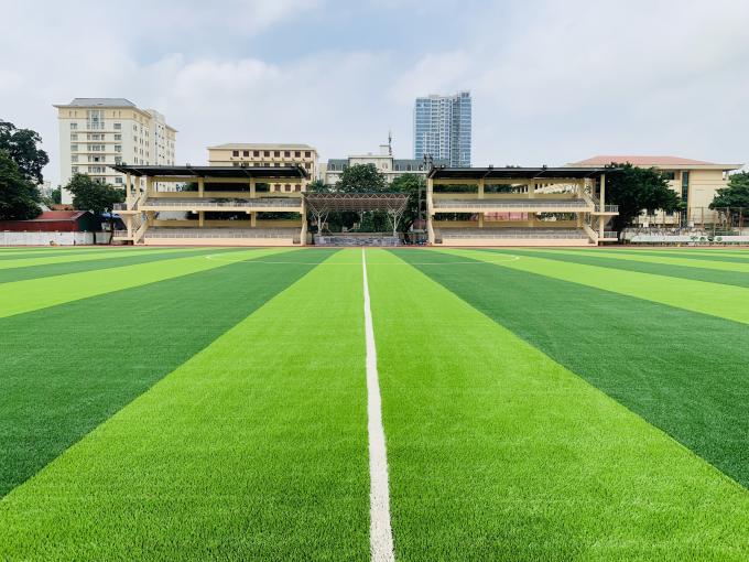 55mmのサッカーのサッカー場のために床を張る人工的な草のスポーツ 0