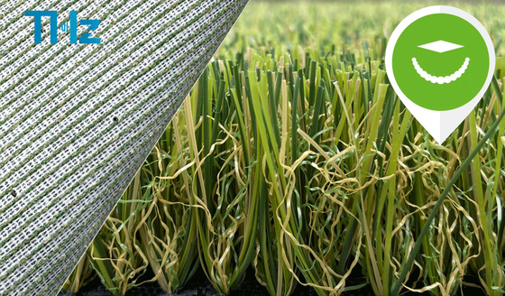 中国 総合的な人工的な泥炭のカーペット草THZの裏付けを美化する緑色の屋内プラスチック芝生 サプライヤー