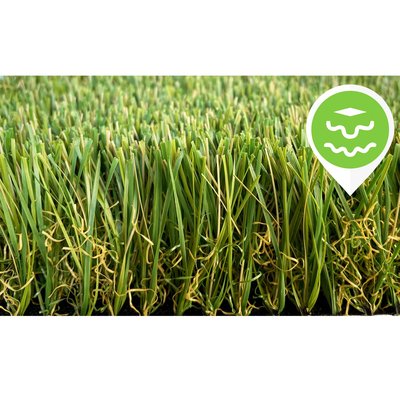 中国 3/8&quot;人工的な芝生庭のための贅沢な緑のカーペットの偽造品の泥炭を草でおおうため サプライヤー