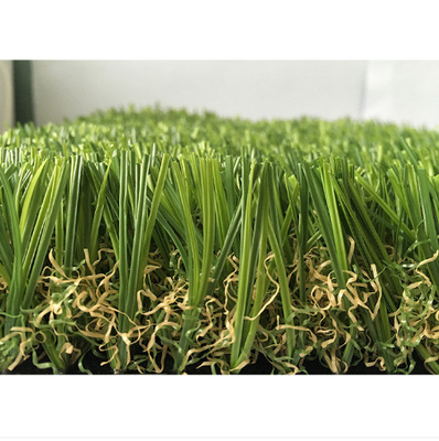 中国 2インチの庭の人工的な草16600 Detexはワイヤー ヤーンの形を曲げた サプライヤー