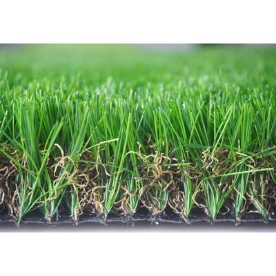 中国 緑の敷物ロール総合的な泥炭の庭のための人工的なカーペット草 サプライヤー